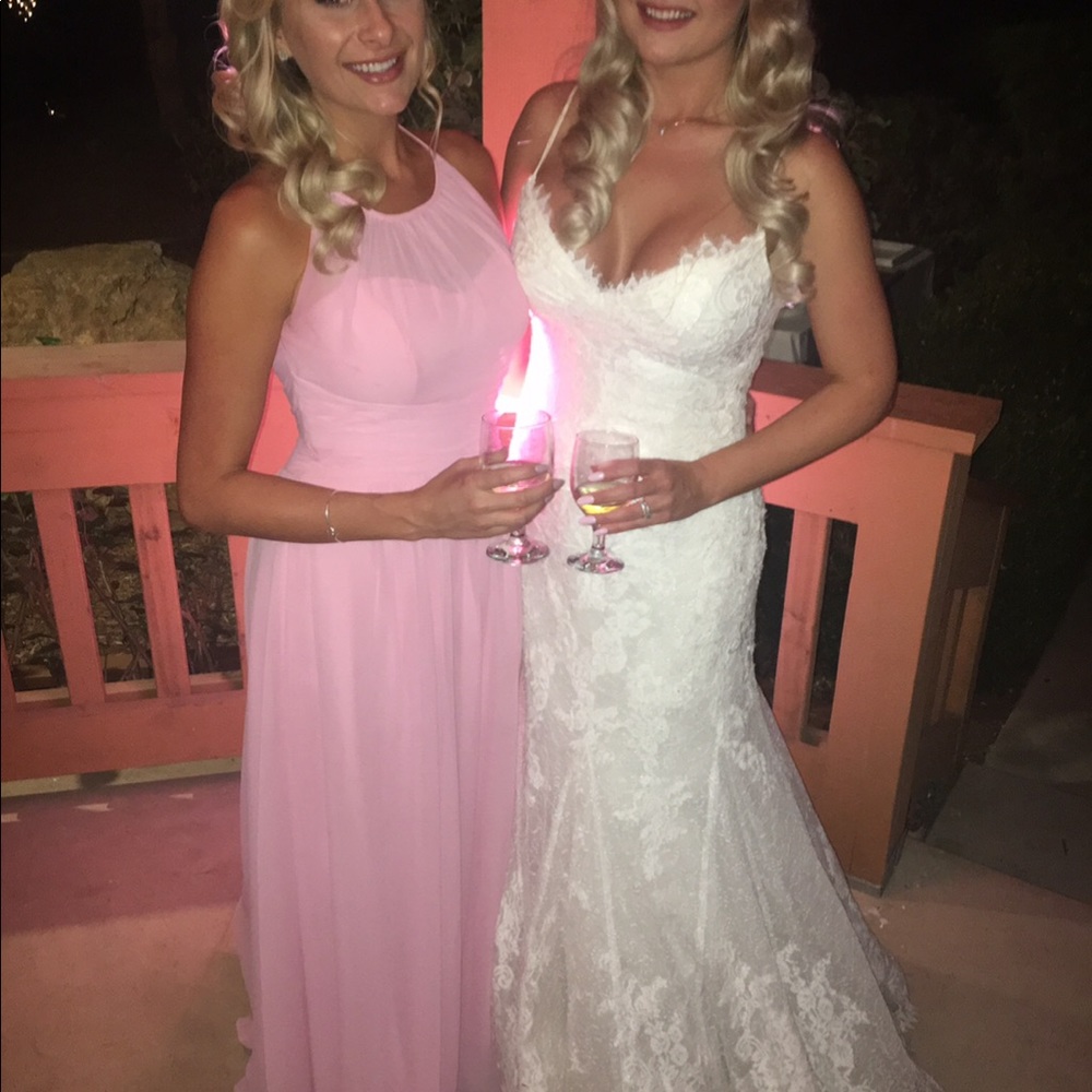 Pink bridesmaids dress